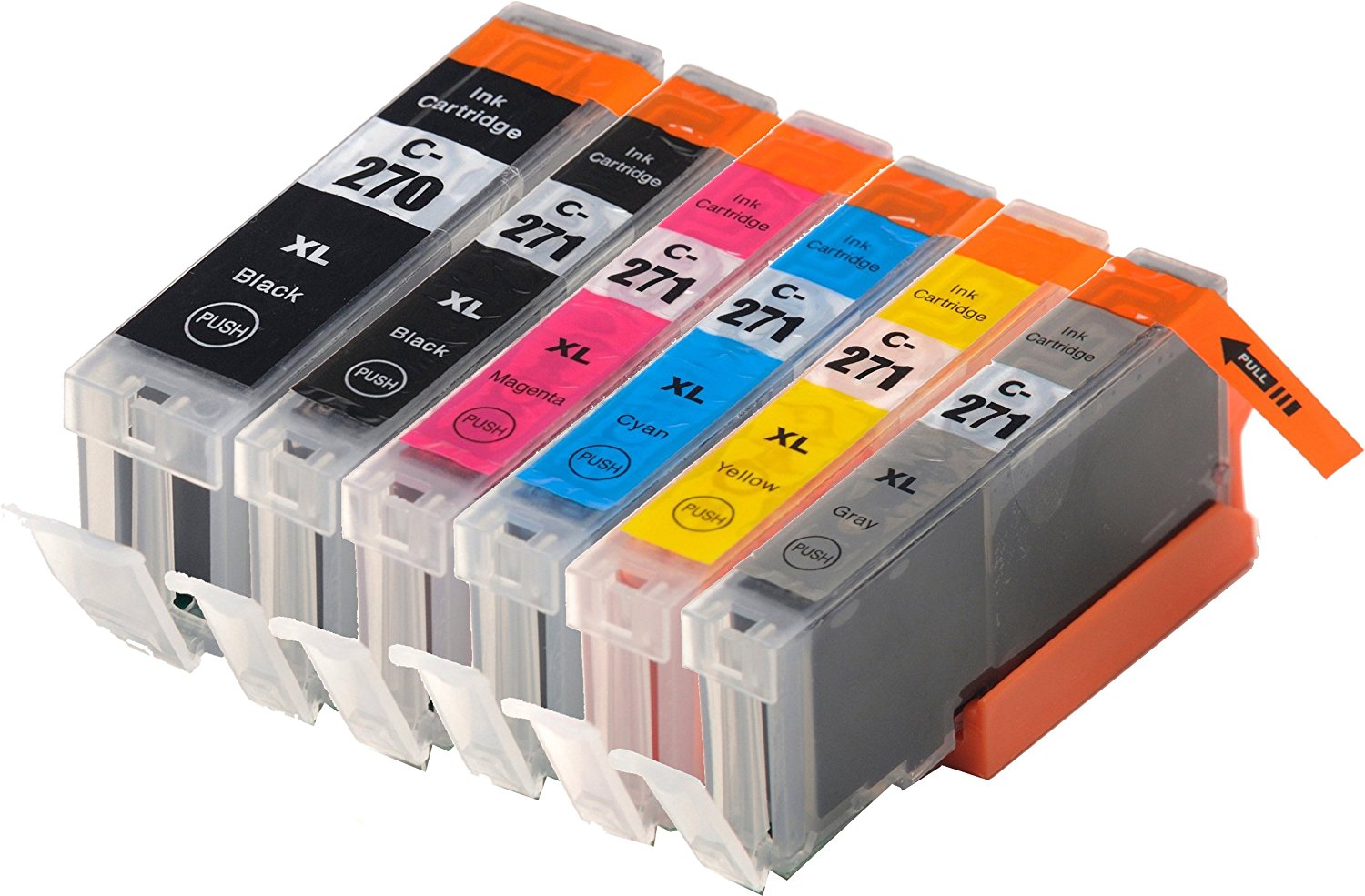 6 Cartouche d'encre Compatible Canon PGI-270XL CLI-271XL
