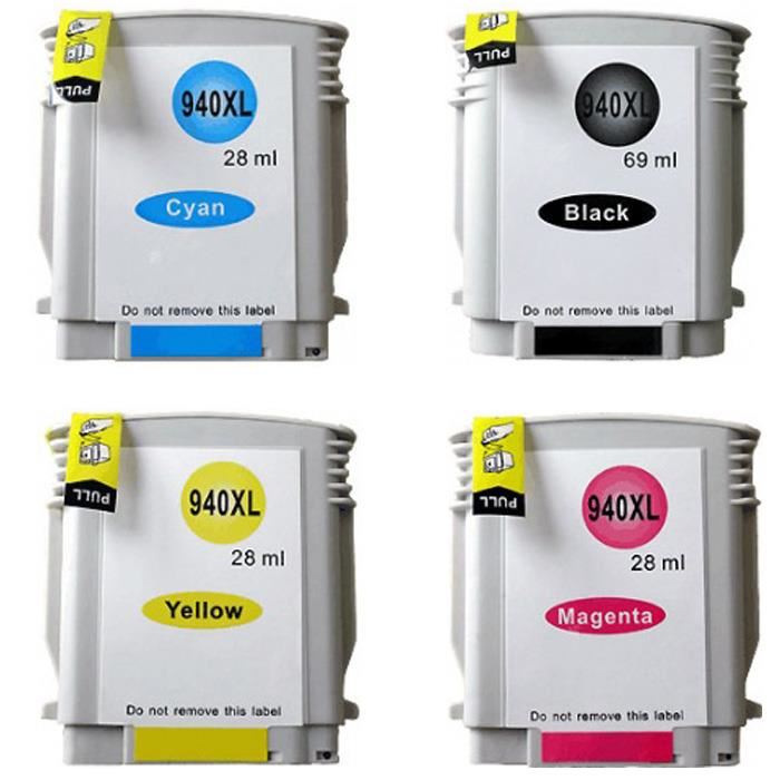 4 Ink Cartridge Compatible HP 940XL XXL (CMYK)