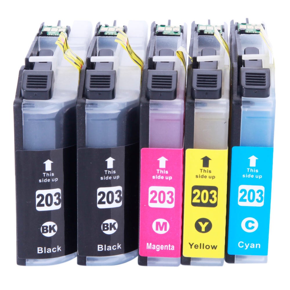 5 Ink Cartridge Compatible Brother LC-203 XL (LC203)
