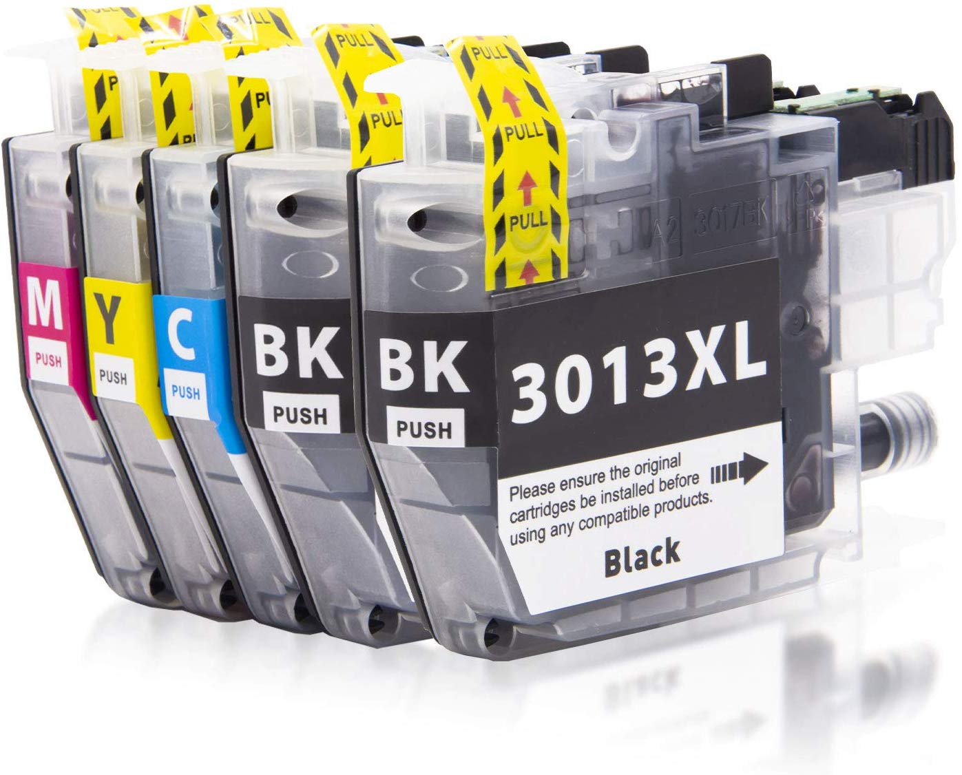 5 Ink Cartridge Compatible Brother LC3013XL (LC3013BK LC3013C LC3013M LC3013Y) CMYK