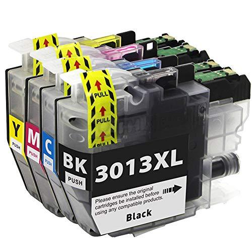 4 Ink Cartridge Compatible Brother LC3013XL (LC3013BK LC3013C LC3013M LC3013Y) CMYK