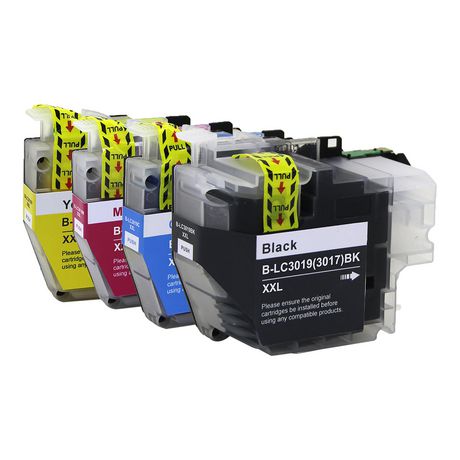 4 Ink Cartridge Compatible Brother LC3019XXL (LC3019BK LC3019C LC3019M LC3019Y) CMYK