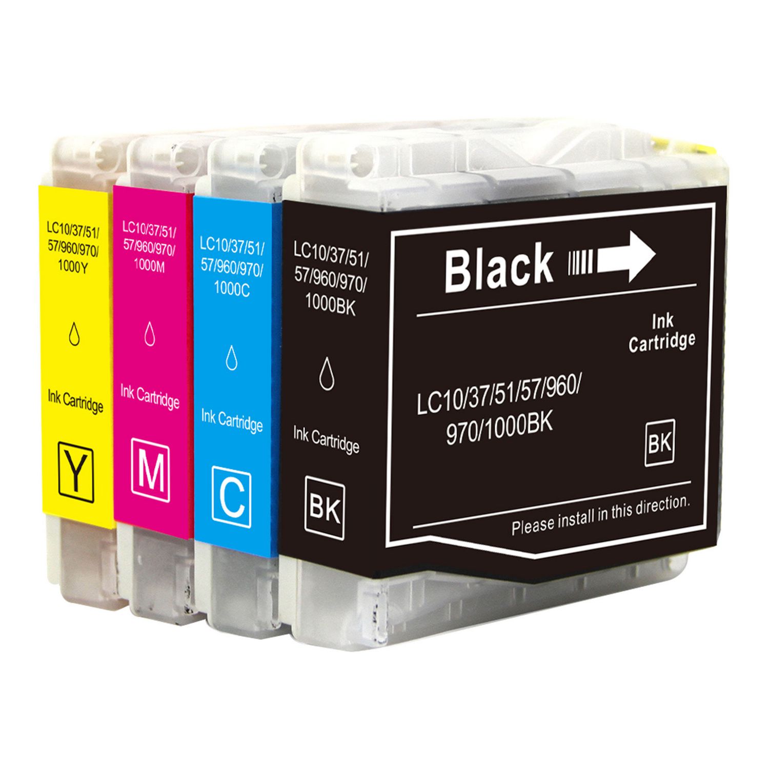 4 Ink Cartridge Compatible Brother LC-51 XXL (LC51) CMYK
