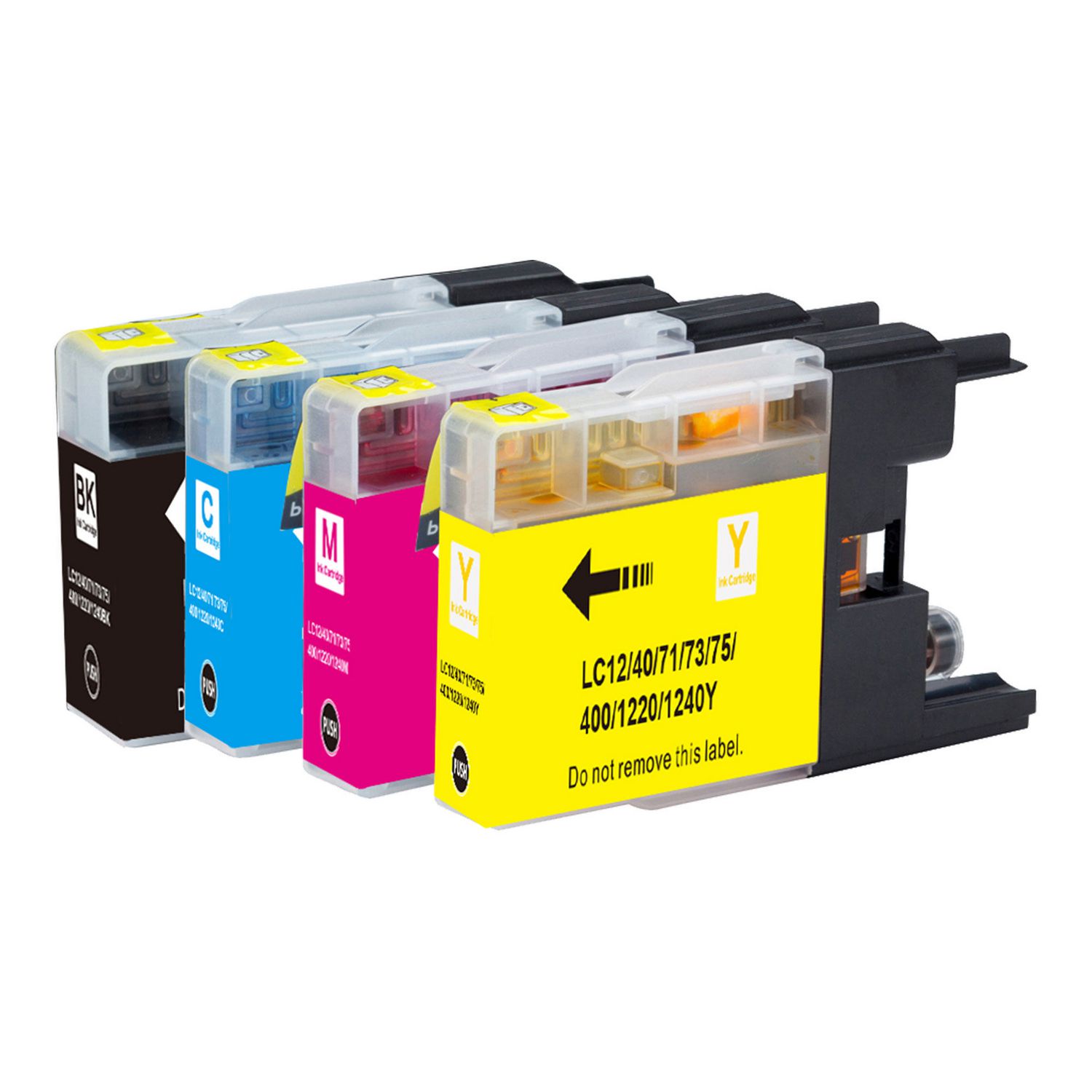 4 Cartouche d'encre Compatible Brother LC-75 XL (LC75) CMYK