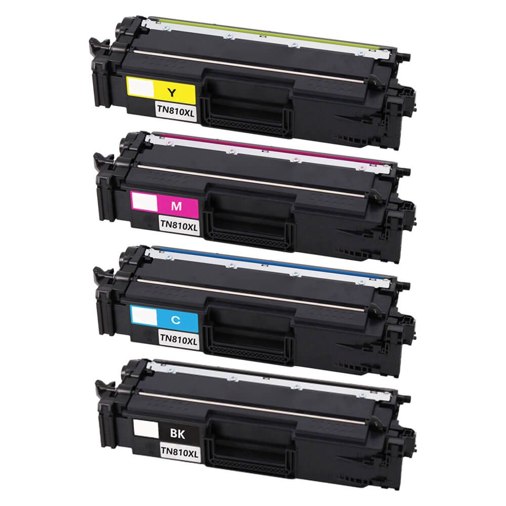 4 Toner Cartridge Compatible Brother TN-810XLBK TN-810XLC TN-810XLM TN-810XLY (TN810XLBK TN810XLC TN810XLM TN810XLY) CMYK