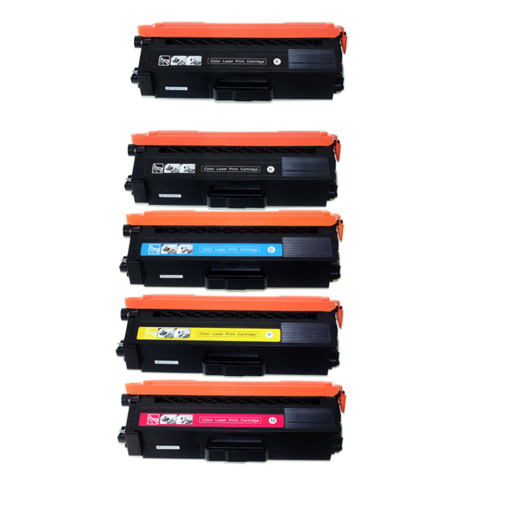 5 Cartouches Laser Compatible Brother TN-336BK TN-336C TN-336M TN-336Y (TN336BK TN336C TN336M TN336Y) CMYK