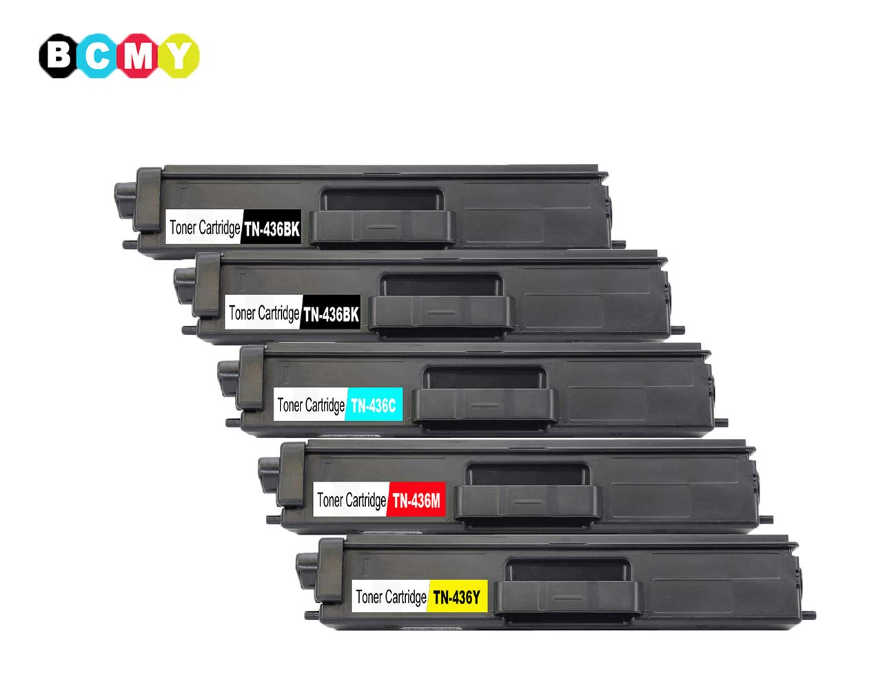 5 Cartouche Laser Compatible Brother TN436BK TN436C TN436M TN436Y (TN-436BK TN-436C TN-436M TN-436Y) CMYK
