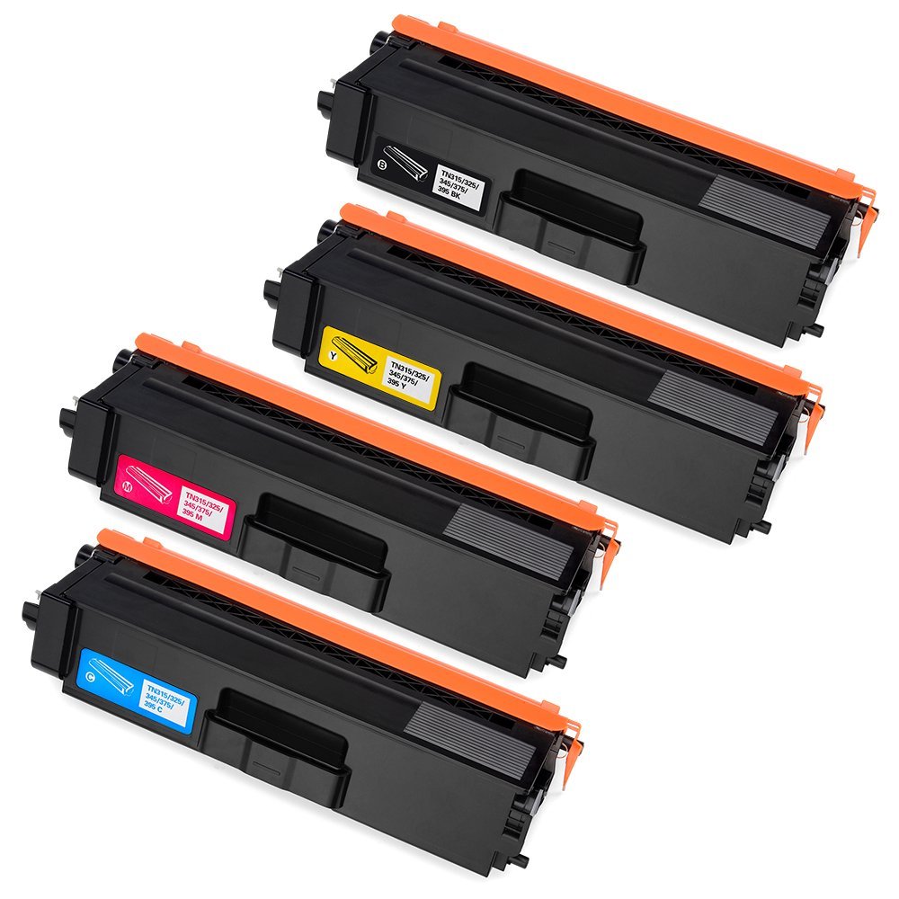 4 Toner Cartridge Compatible Brother TN315BK TN315C TN315N TN315Y (TN-315BK TN-315C TN-315M TN-315Y) CMYK