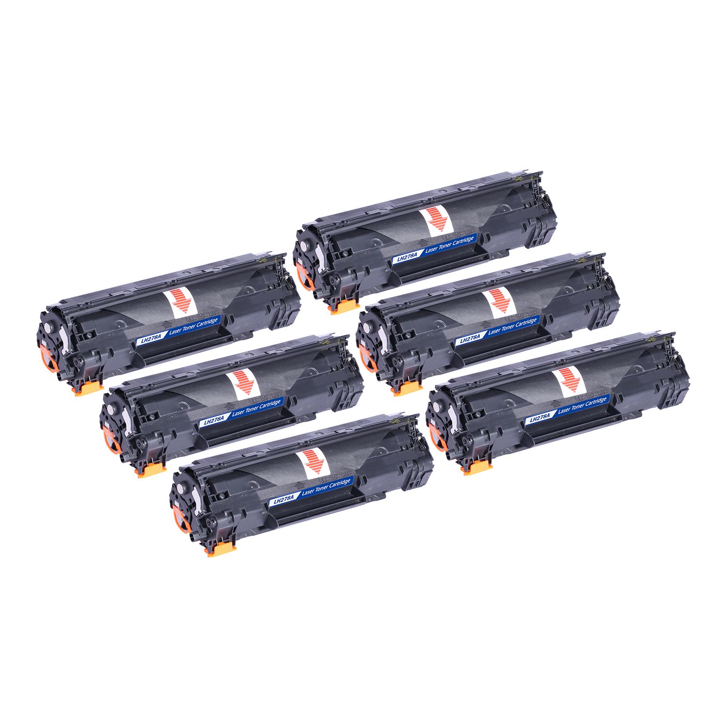 6 Toner Cartridge Compatible Canon 128 (3500B001AA) Black