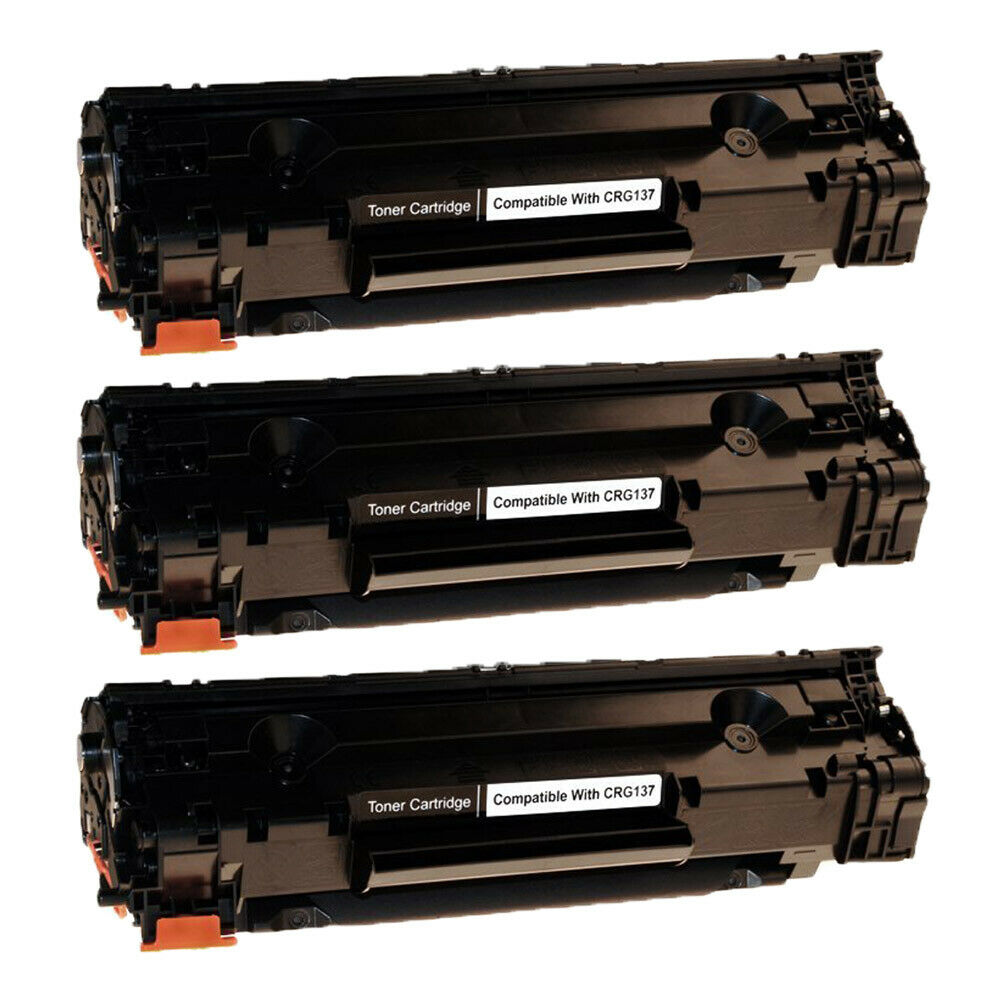 3 Toner Cartridge Compatible Canon 137 (9435B001) Black