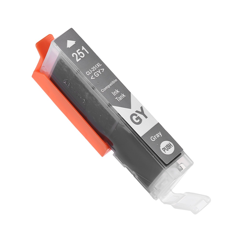Ink Cartridge Compatible Canon CLI-251XL High Yield 6452B001 Gray