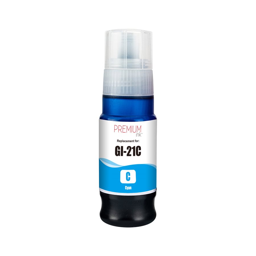 Ink Bottle Compatible Canon GI-21C (4537C001) Cyan