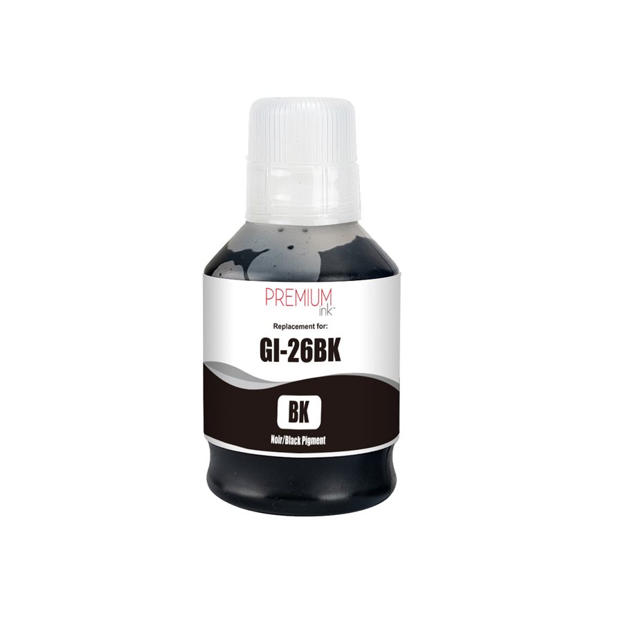 Ink Bottle Compatible Canon GI-26BK (4409C001) Black
