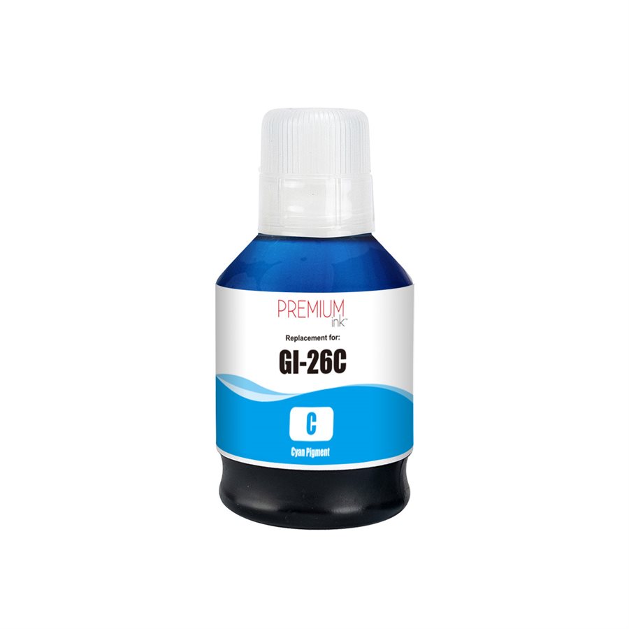 Ink Bottle Compatible Canon GI-26BK (4421C001) Cyan