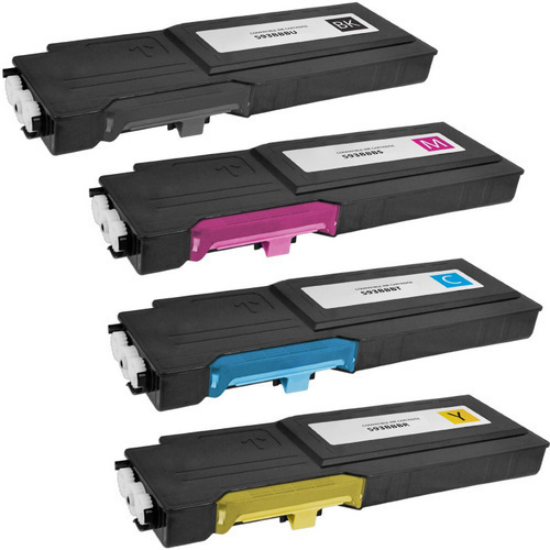 4 Cartouche Laser Compatible Dell C2660 C2665 593-BBBR 593-BBBS 593-BBBT 593-BBBU (CMYK)