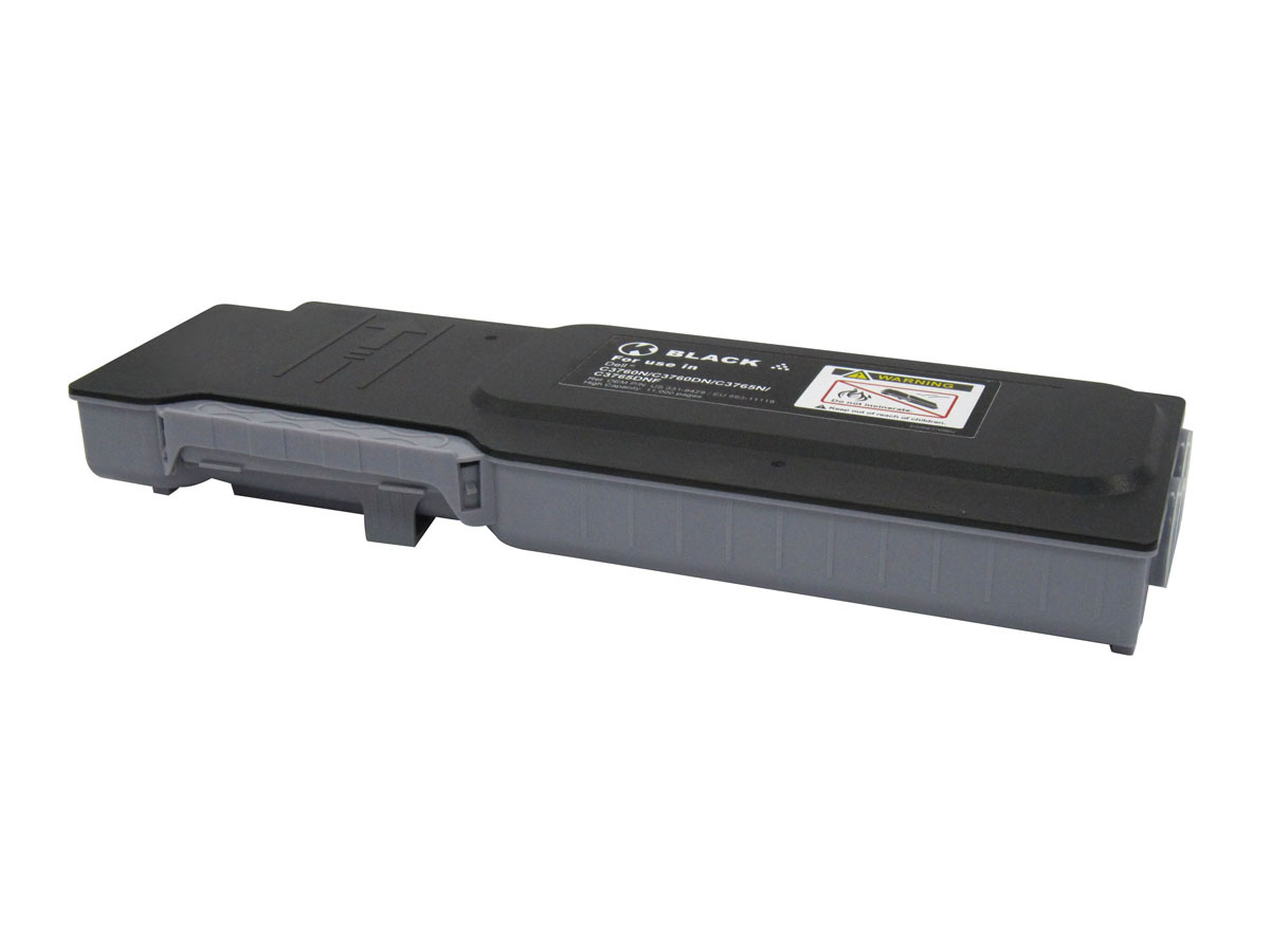 Toner Cartridge Compatible Dell 331-8429 W8D60 (4CHT7) C3760, C3765 Black