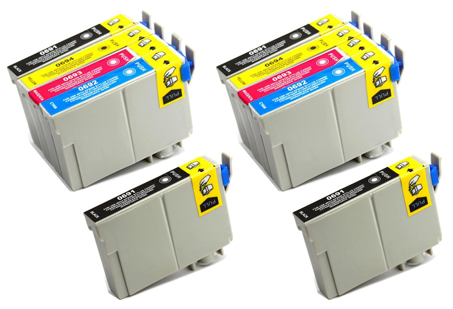 10 Ink Cartridge Compatible Epson 69 T069