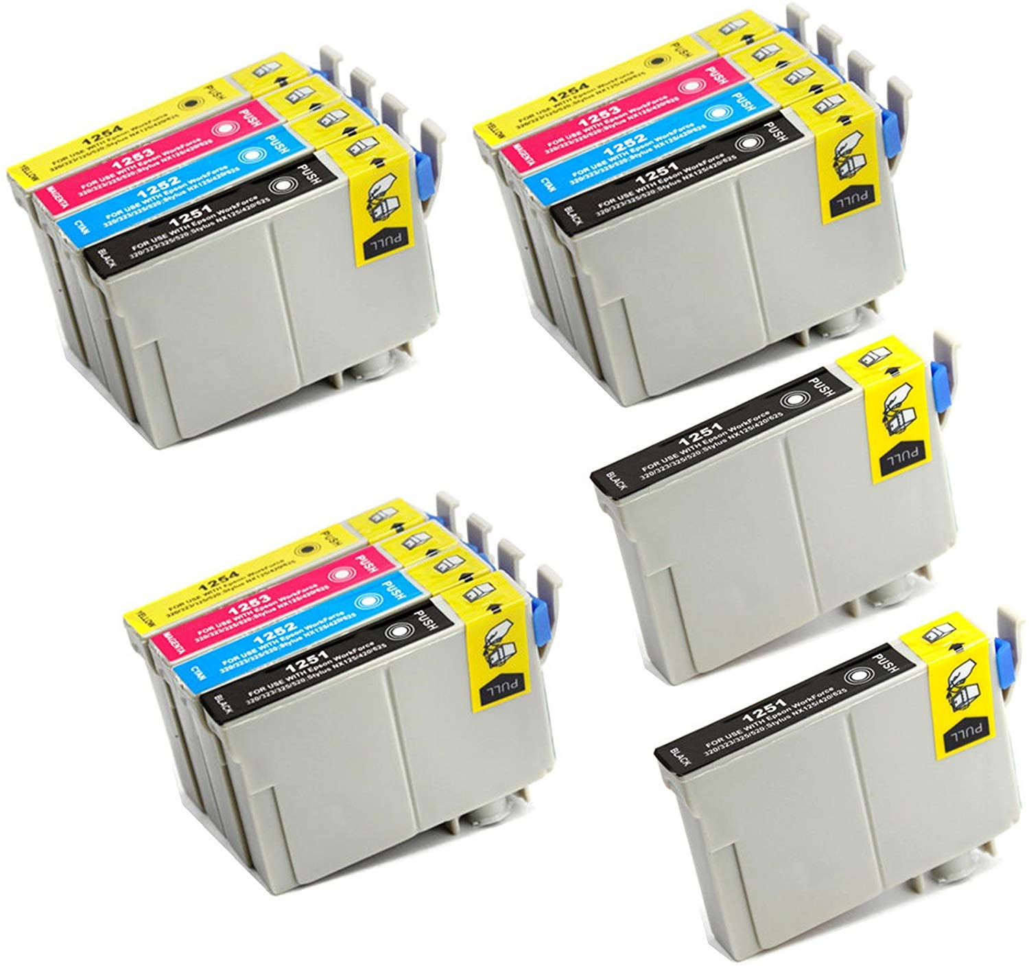 14 Ink Cartridge Compatible Epson T125 T125120 T125220 T125320 T125420