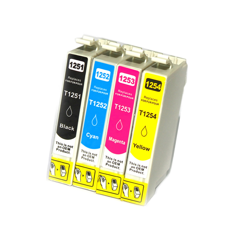 4 Ink Cartridge Compatible Epson T125 (T125120 T125220 T125320 T125420) CMYK