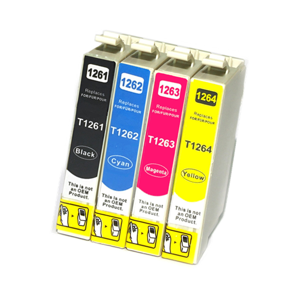 4 Ink Cartridge Compatible Epson T126 (T126120 T126220 T126320 T126420) CMYK