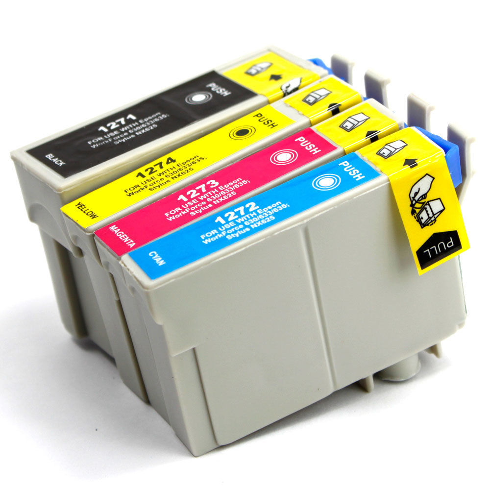 4 Ink Cartridge Compatible Epson T127 (T127120 T127220 T127320 T127420) CMYK