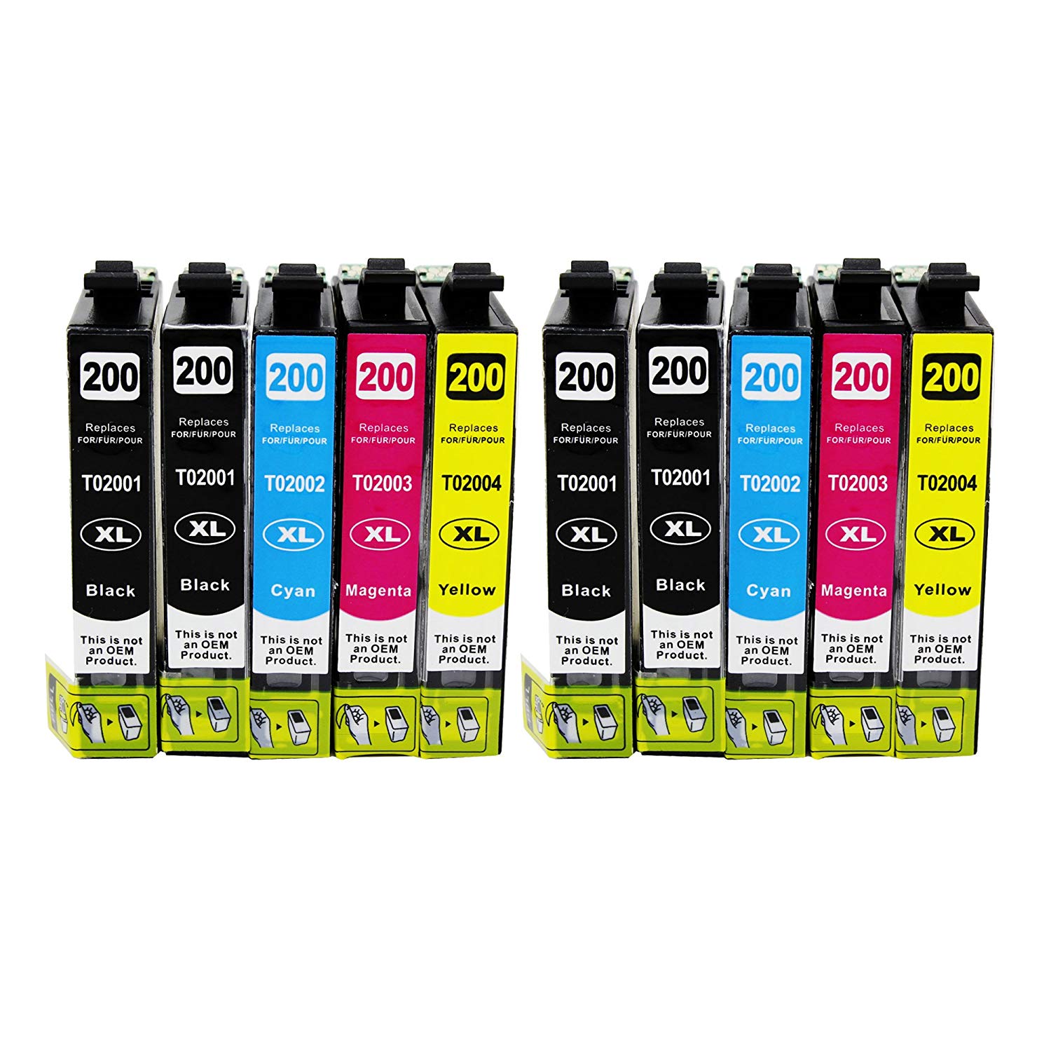 10 Cartouche d'encre Compatible Epson T200XL 200XL T200XL120 T200XL220 T200XL320 T200XL420