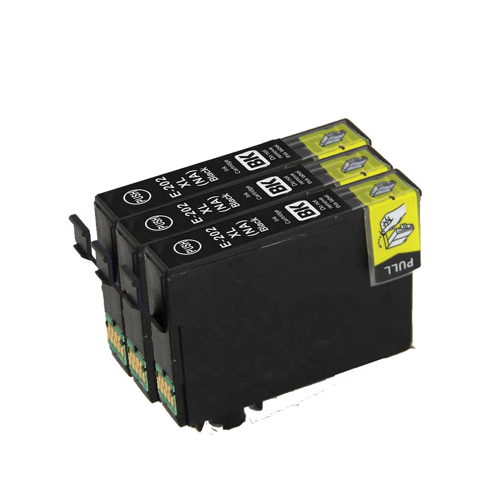 3 Ink Cartridge Compatible Epson T202XL 202XL (T202XL120) Black