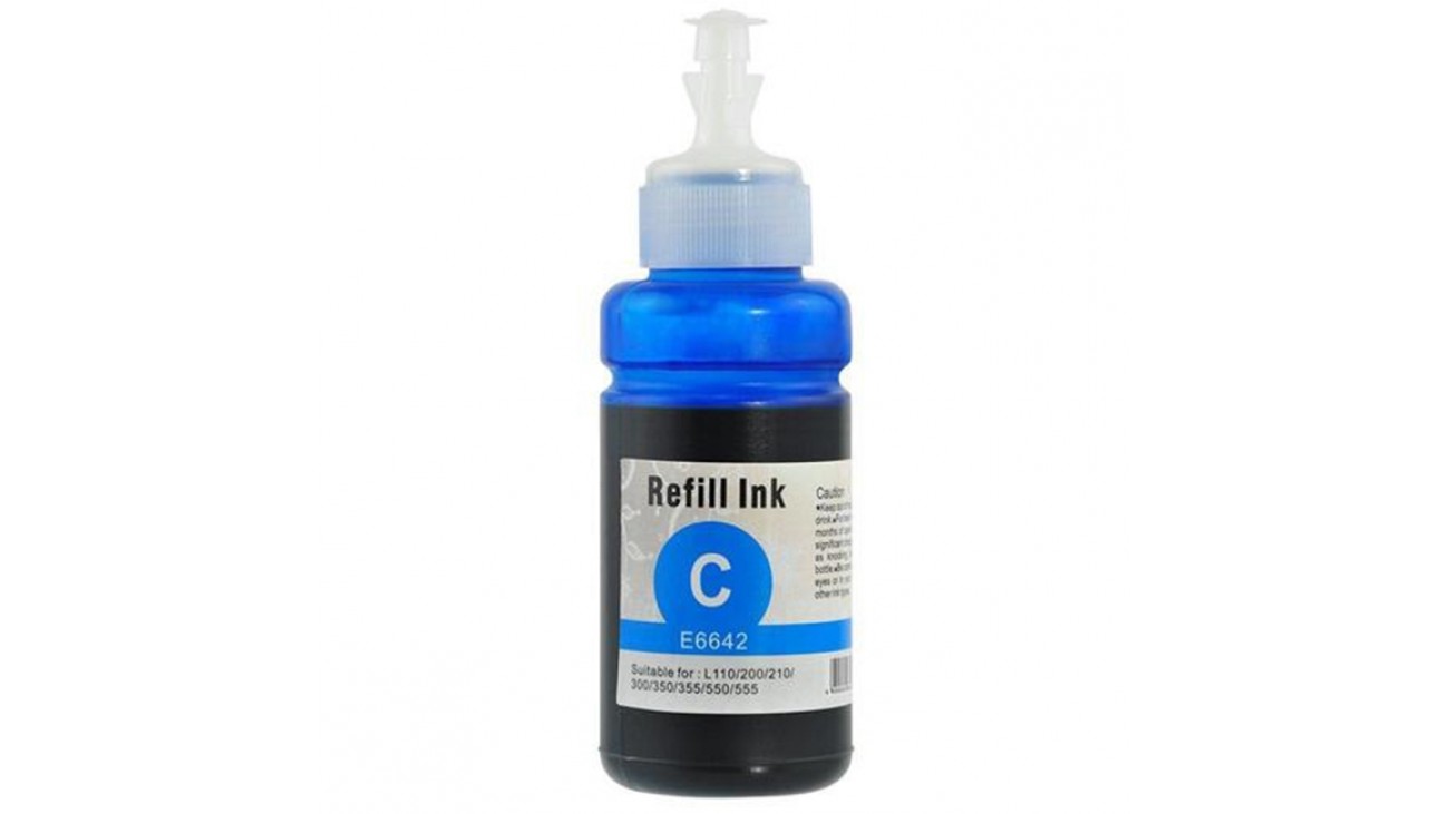 Ink Bottle Compatible Epson T664 (T664220) Cyan