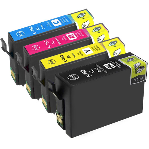 4 Ink Cartridge Compatible Epson 702XL T702XL (T702XL120 T702XL220 T702XL320 T702XL420) CMYK