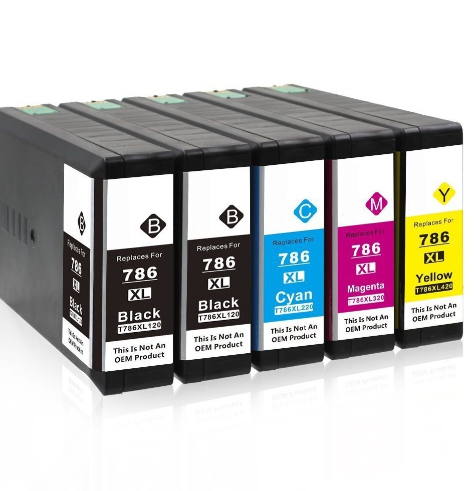 5 Ink Cartridge Compatible EPSON 786XL T786XL (T786XL120 T786XL220 T786XL320 T786XL420) CMYK
