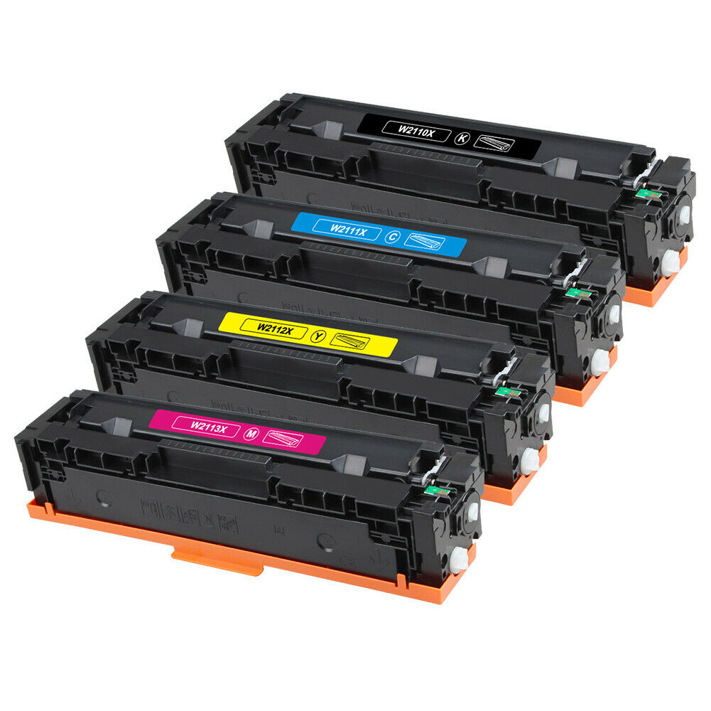 4 Toner Cartridge Compatible HP 206X (W2110X W2111X W2112X W2113X) CMYK WITH CHIP