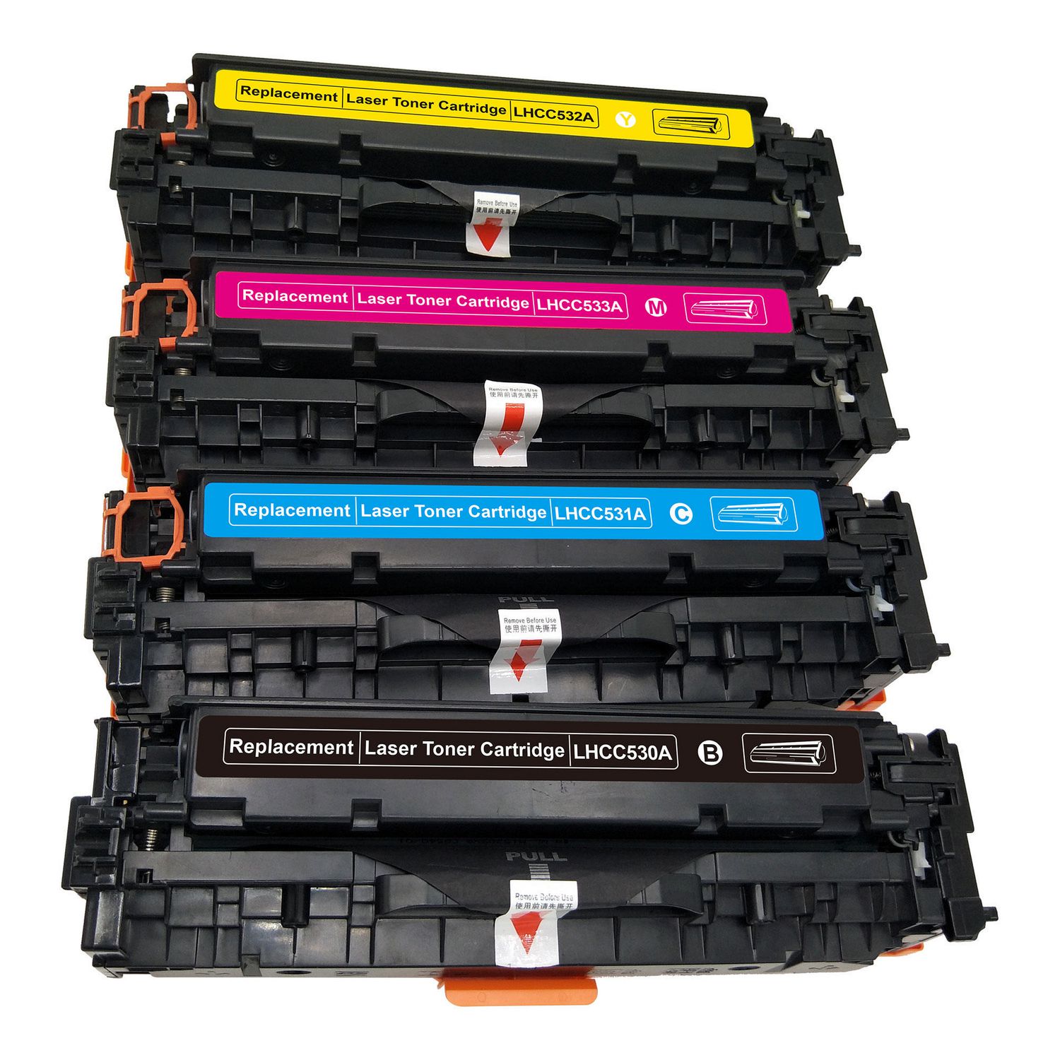 4 Toner Cartridges Compatible HP 304A CC530A CC531A CC532A CC533A (CMYK)