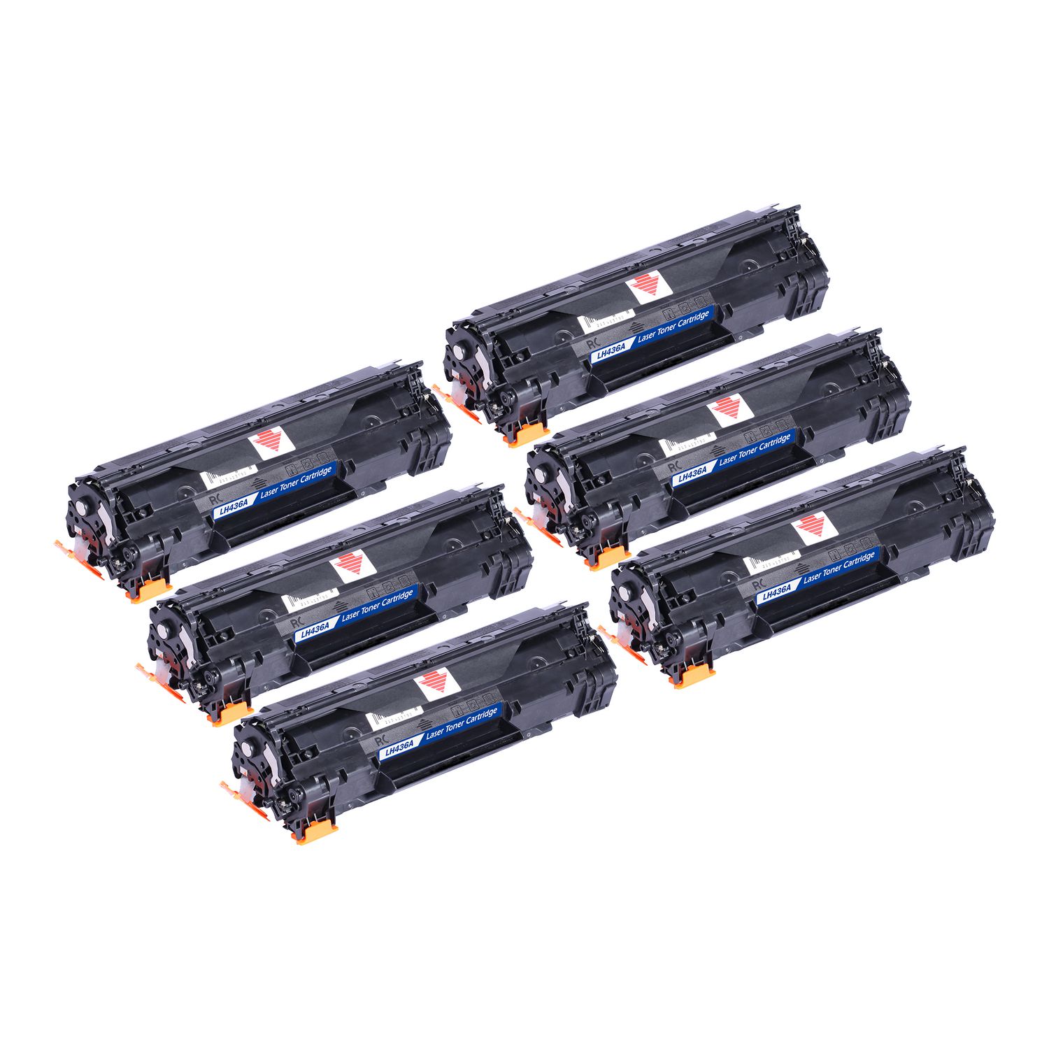 6 Toner Cartridge Compatible HP 36A (CB436A) Black