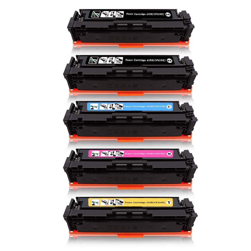 5 Toner Compatible Cartridge HP 410X CF410X CF411X CF412X CF413X