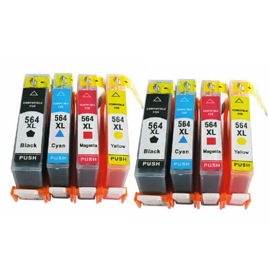 8 Ink Cartridge Compatible HP 564XL (CMYK)