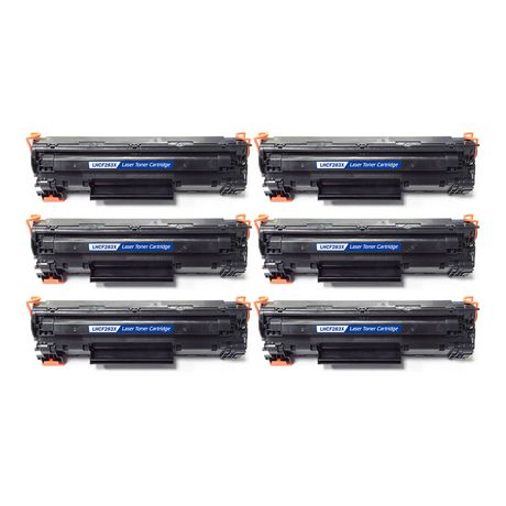 6 Toner Cartridge Compatible HP 83X (CF283X) Black