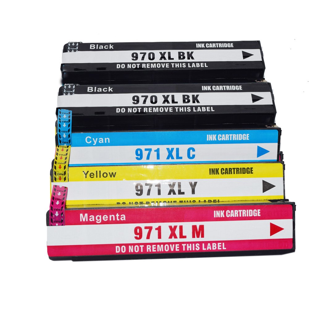 5 Ink Cartridge Compatible HP 970XL 971XL (CN628AM CN627AM CN626AM CN625AM) CMYK