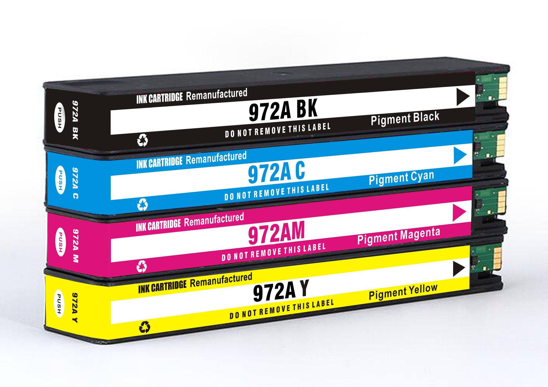 4 Ink Cartridge Compatible HP 972A (F6T80AN L0R86AN L0R89AN L0R92AN) CMYK