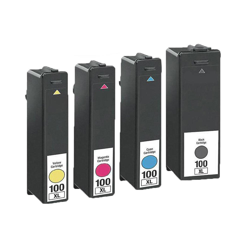 4 Ink Cartridge Compatible Lexmark 100XL (CMYK)