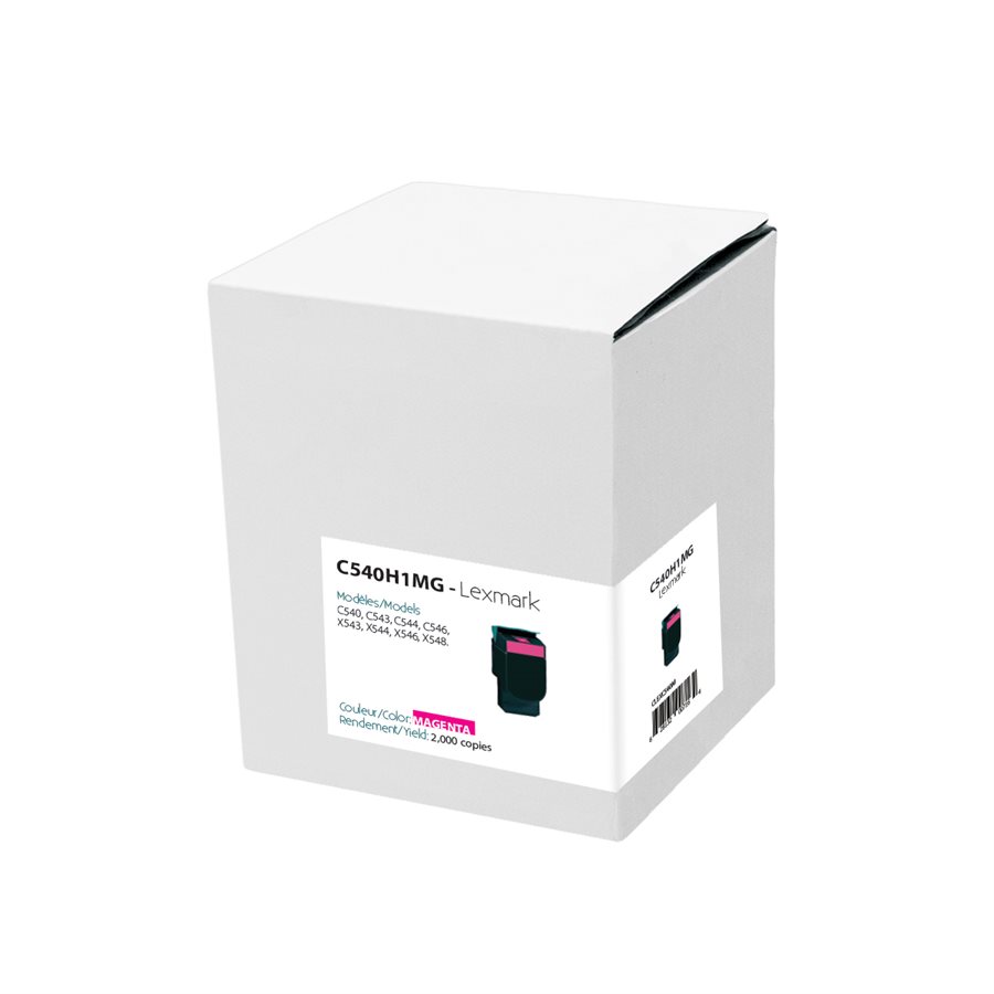 Toner Cartridge Compatible Lexmark C540H2MG (C540) Magenta