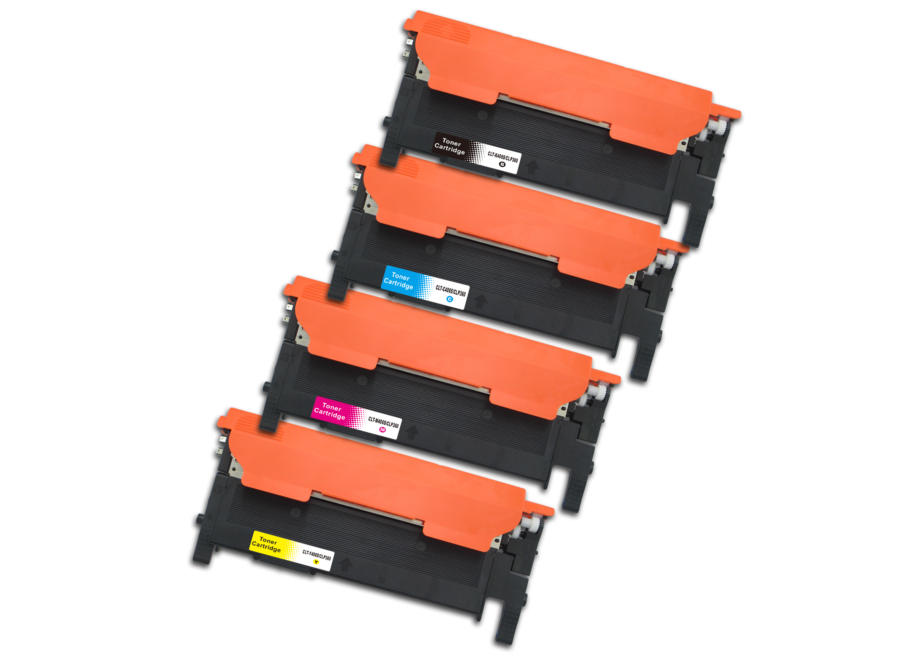 4 Toner Cartridges Compatible Samsung CLT-K406S CLT-C406S CLT-M406S CLT-Y406S (K406S C406S M406S Y406S) CMYK
