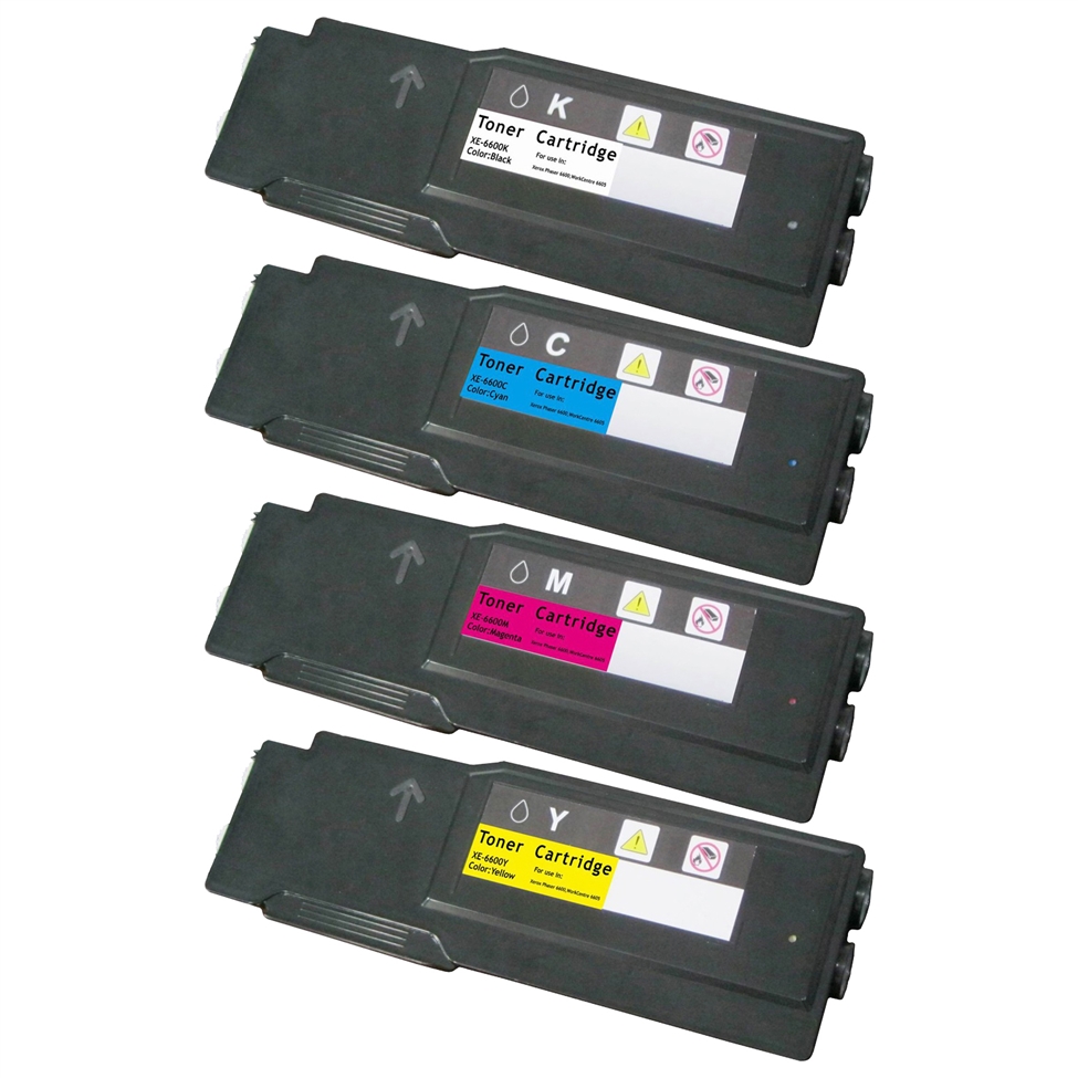 4 Toner Cartridge Compatible Xerox 6600 6605 (CMYK)