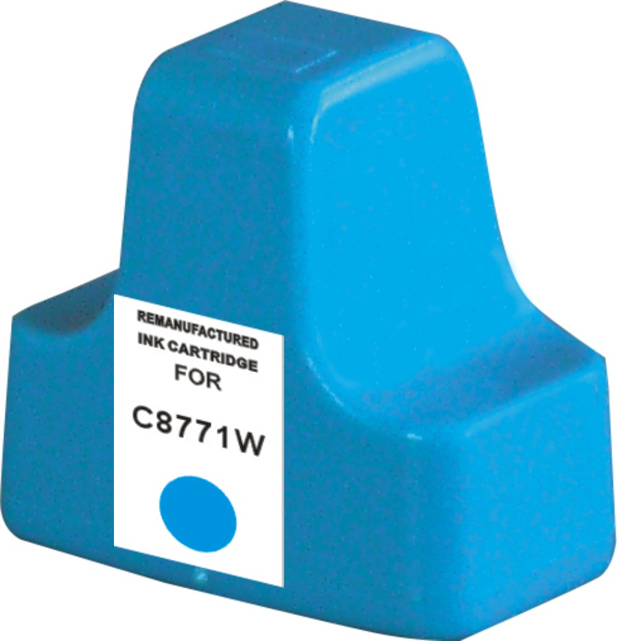 Ink Cartridge Compatible HP 02 (C8771W) Cyan